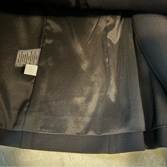 Ann Taylor Classic Double Breasted Black Virgin Wool Blazer, Size 14 - Picture 8 of 10